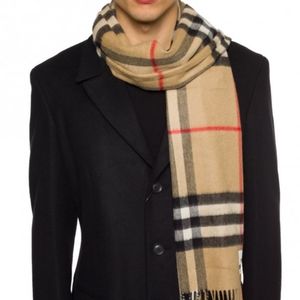 Burberry camel check scarf